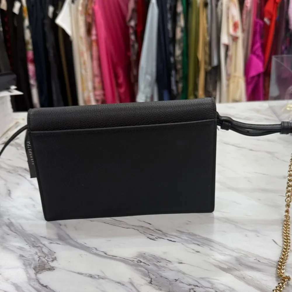 Tory Burch Black Crossbody Bag with Gold Chain
